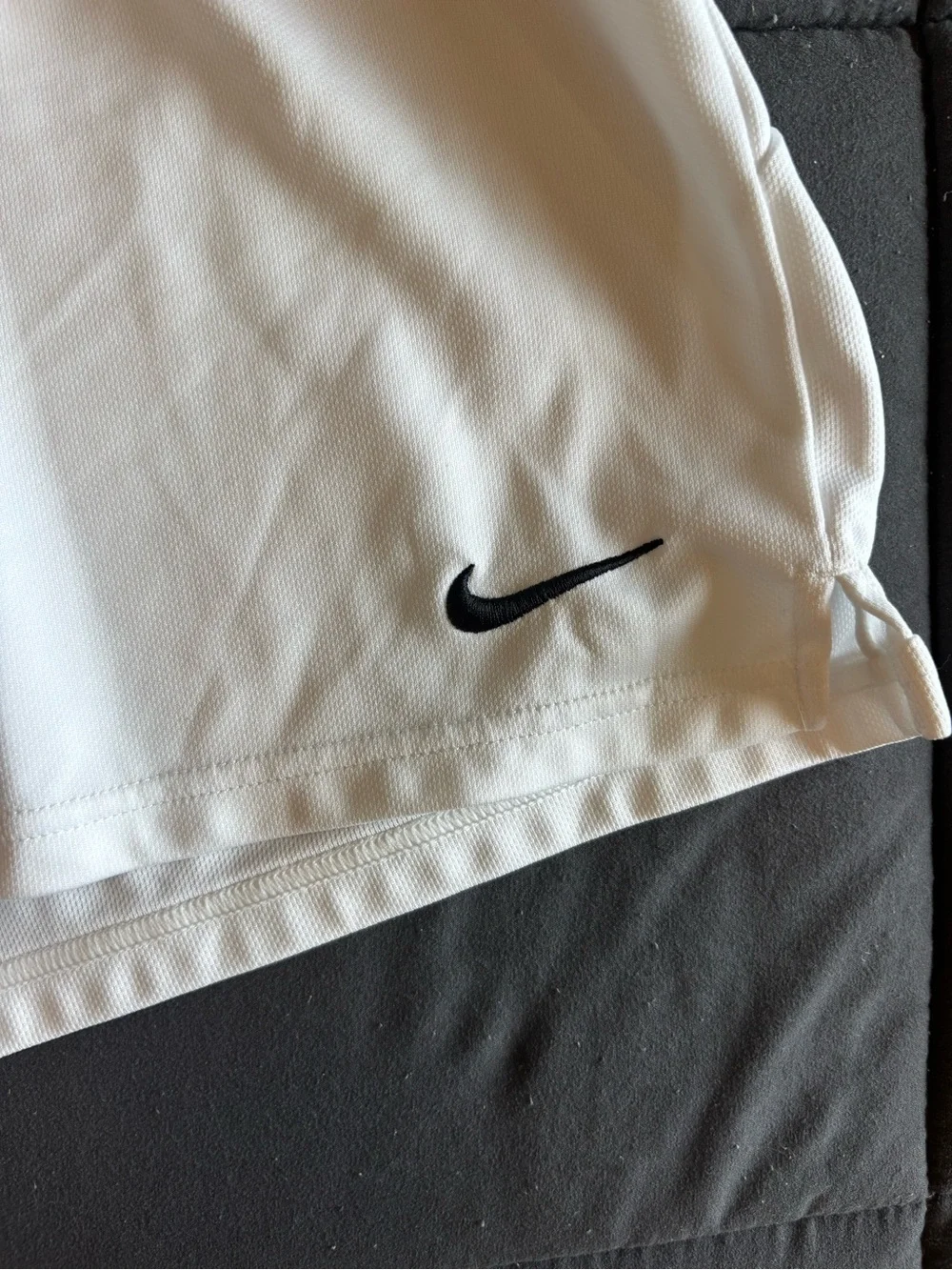 Nike Dri-Fit White Drawstring Shorts Medium